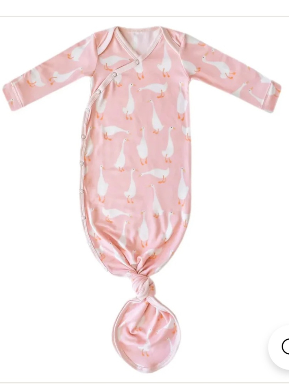 Copper Pearl Goosie Newborn Knotted Gown